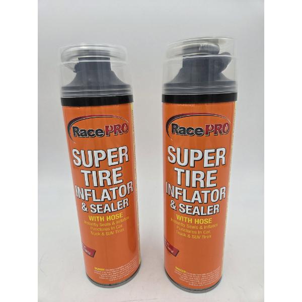 Two Brand New 20oz Race Pro Super Tire Inflator/Sealer Cans