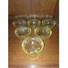 Image 1 : Antique 9 Pcs "Cameo / Ballerina" Depression Glass Sherbets - Also Known As "Dancing Girl"  See Desc