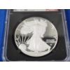 Image 5 : 2022-W NGC PF ULTRA CAMEO Silver Eagle FDOI - 1oz Fine Silver - Gaudioso Signed!