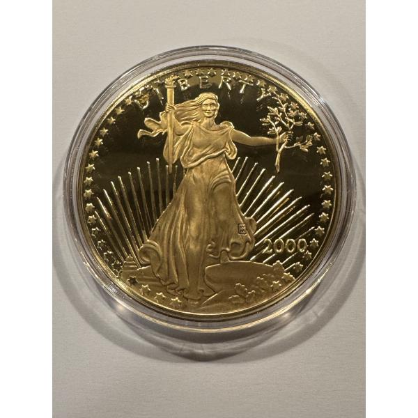 2000 U.S. 4 Ounce .999 Fine Silver STANDING LIBERTY Round Coin - Mint Condition - Limited Edition