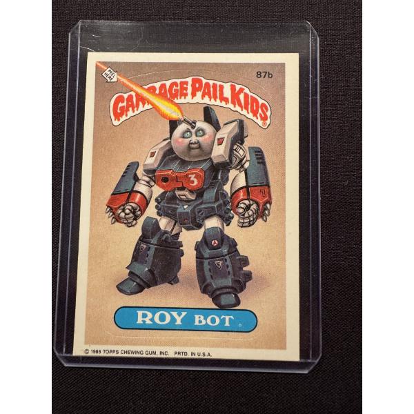 1986 Topps Garbage Pail Kids Roy Bot #87B Trading Card - Exceptional Condition