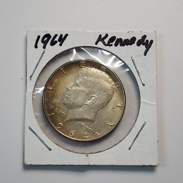 1964 United States Kennedy Half Dollar - 90% Silver 
