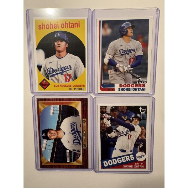 4 - Limited Edition 2024 SHOHEI OHTANI Baseball Cards In Protective Holders - Mint Condition - RARE!