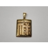 Image 1 : 10K Gold Pendant Chinese Character-Like Engravings Total Weight: 4.4g