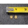 Image 2 : 14K Gold Looney Tunes Trademarked Tasmanian Devil Earrings Weighing 0.8 Grams - Bent Posts