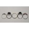 Image 4 : (5) Women's Sterling Silver Rings (Size 9) & One Men's Sterling Band Ring (Size 10.5) - TW: 16.7g