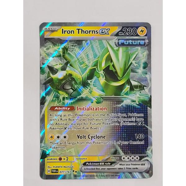 Iron Thorns EX (077/167) Double Rare Holo Pokemon Card From Scarlet & Violet: Twilight Masquerad