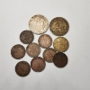 Image 1 : Lot of 11 Assorted Foreign Coins: Germany, France, Belgium