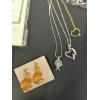 Image 7 : Assorted Costume Jewelry - Includes Jewelry Box & Gold Filled Earrings - Cat & Dog Bracelet 