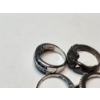 Image 4 : Four Stunning Sterling Silver Rings - Various Styles and Gemstones - TW: 17.3g