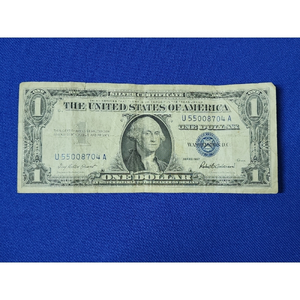 United States Series 1957 $1 Silver Certificate SN: U55008704A