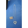Image 2 : Fashion Heart Necklace & Brooch Pin 