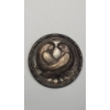 Image 2 : Sterling Silver Repousse Dove Love Birds Brooch & Southwestern Style Turquoise Ring - Weight: 16.9g