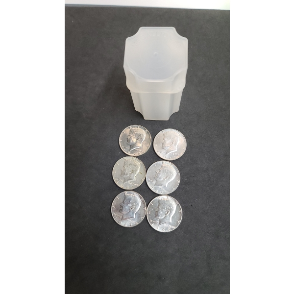 Assorted Years 40% Silver Kennedy Half Dollars In Coin Holder - Face Value: $3.00
