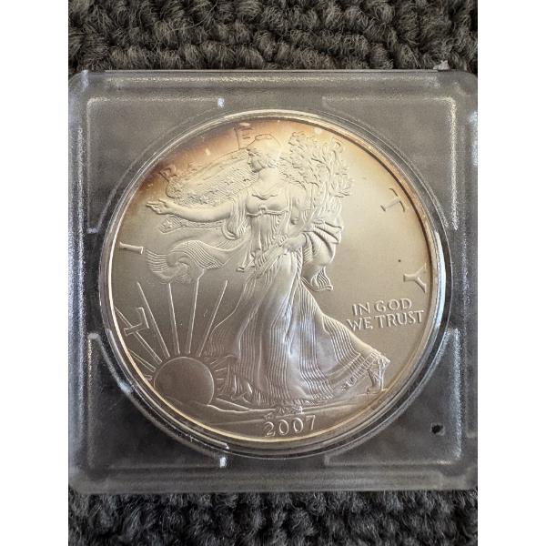 2007 United States American Silver Eagle .999 Fine Troy Ounce - Mint Condition