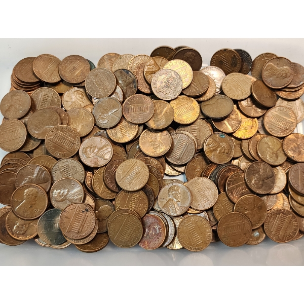 Over ~200 Unsearched Pre 1980's United States Lincoln Pennies TW: 744.0g