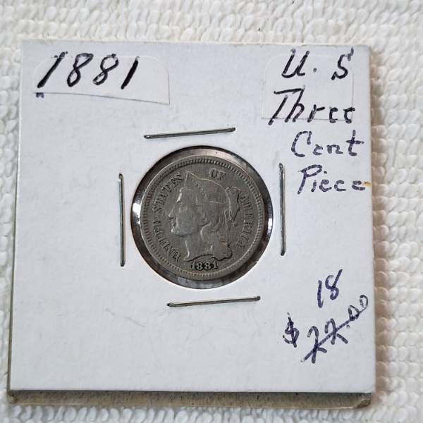 United States 1881 Three Cent Piece