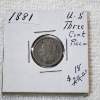 Image 1 : United States 1881 Three Cent Piece