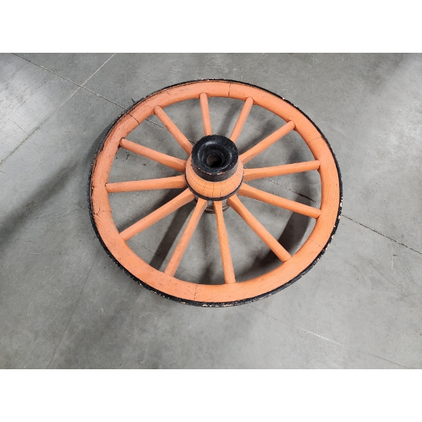 Large Vintage Wooden Wagon Wheel/Farm Cart Wheel - About 3.5ft - Heavy