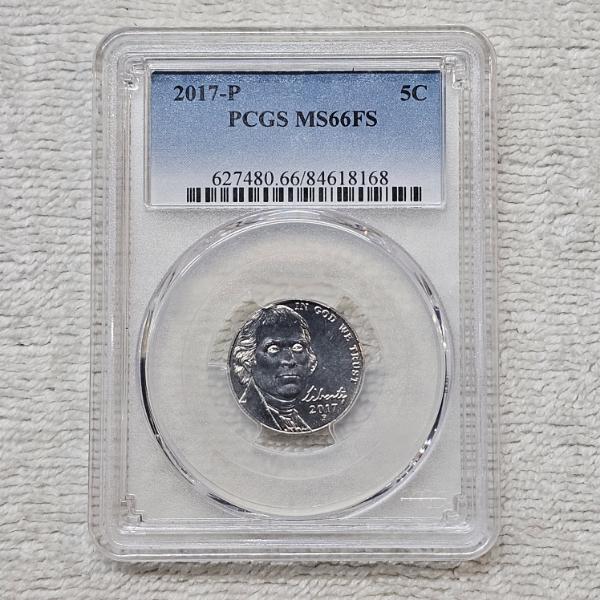 2017-P PCGS MS66FS Jefferson Nickel Professional Coin Slab