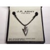 Image 2 : J. P. Army for Men 25" Adjustable Stainless Steel Arrowhead Necklace 