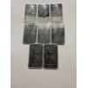 Image 1 : 8 - RARE Osborne Mint .999 Fine Silver 1 Gram Bars - Mint Condition
