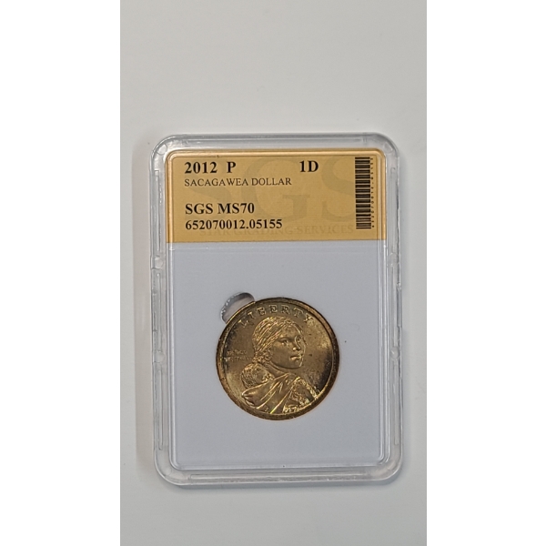 SGS 2012-P MS70 Sacagawea Dollar 