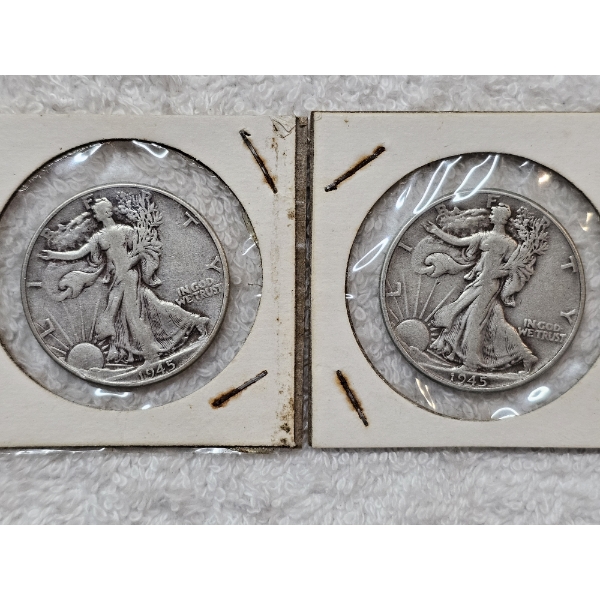90% Silver United States Half-Dollar Assortment (Walking Liberty) - AFV: $1.00