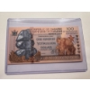 Image 1 : Republic of Zimbabwe 100 Yottalillion Gorilla UV Note in Protective Holder - Mint Condition