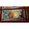 Image 3 : Special Offering - 10 Pc Set of 24k Gold Foil 1 BIT COIN Notes (Real Gold Foil)