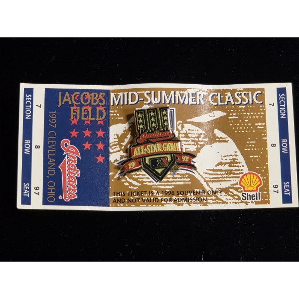 1996 Collectors Jacobs Field Souvenir Pin 