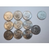 Image 1 : x10 Assorted Years Eisenhower Clad Dollars FV: $10.00 & Atlantic City Casino $1 Coin
