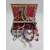 Image 1 : Vintage 12''x8'' Jewelry Box With Costume Pieces