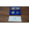 Image 1 : 1986 United States Liberty 2 Coin Proof Set Including 90% Silver Liberty Dollar & Non-Silver Half