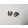 Image 2 : Vintage Sterling Silver Grapevine Earrings TW: 8.1g