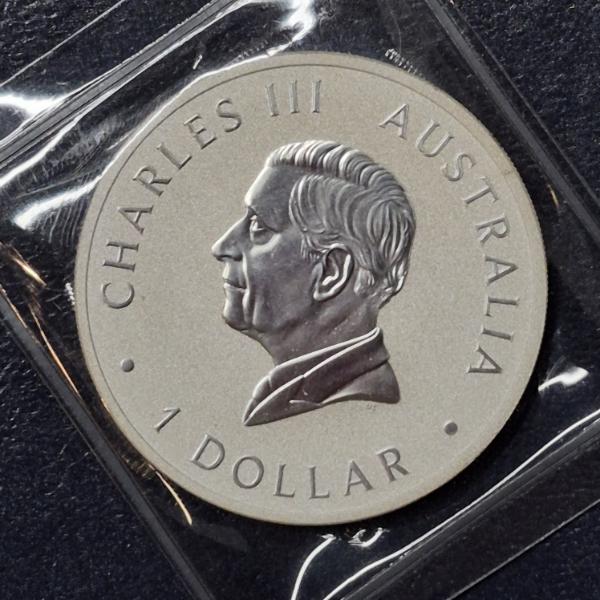 2025 Australia King Charles III Silver 1 Oz .999 Kookaburra Dollar