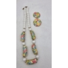 Image 5 : Great Vintage Costume Group Including Pearl Necklace, & Stone Cuff Links