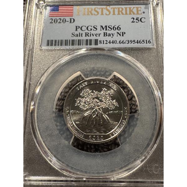 2020-D United States Washington Quarter First Strike Salt River Bay - PCGS MS 66