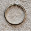 Image 2 : Vintage 14k White Gold Milgrain-Edge Wedding Band - Size 13, Weight 5.9g