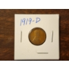 Image 1 : Very Nice 1919-D United States Wheat Penny ~ BETTER DATE DENVER MINTED PENNY!