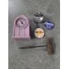 Image 4 : Interesting Vintage Collectables Including Heavy Glass Bowl, Bible, Metal Lighter, Pins, Ashtray & M