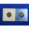 Image 4 : x2 1941 British Three Pence 50% Silver Coins ft. King George VI ASW Each: 0.0227oz
