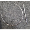 Image 3 :  Amazing Silver Tone Pieces, Including Matching Necklace & 7.5'' Bracelet & 18'' Blue Beaded Accent 