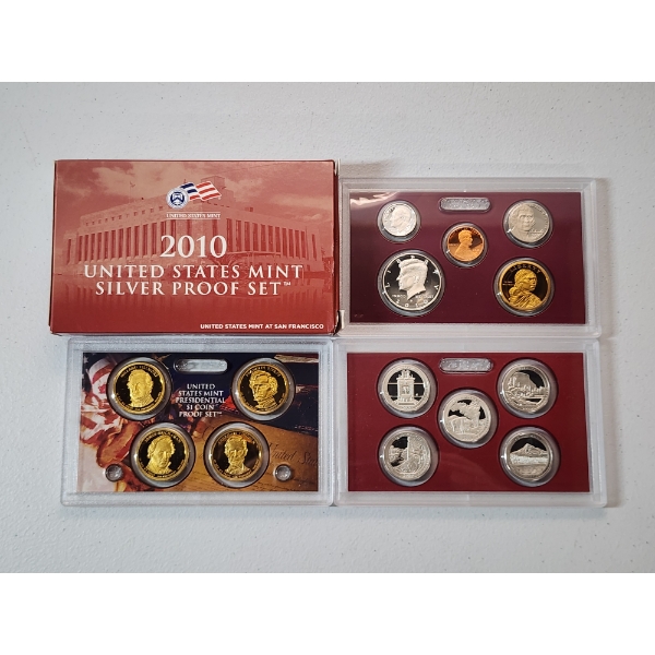 2010 United States Mint Silver Proof Set in Original Packaging w/ CoA