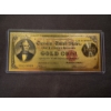 Image 1 : $100 Gold Coin Certificate Gold Back .999999 - 24K Gold Back In Protective Holder - Mint Condition