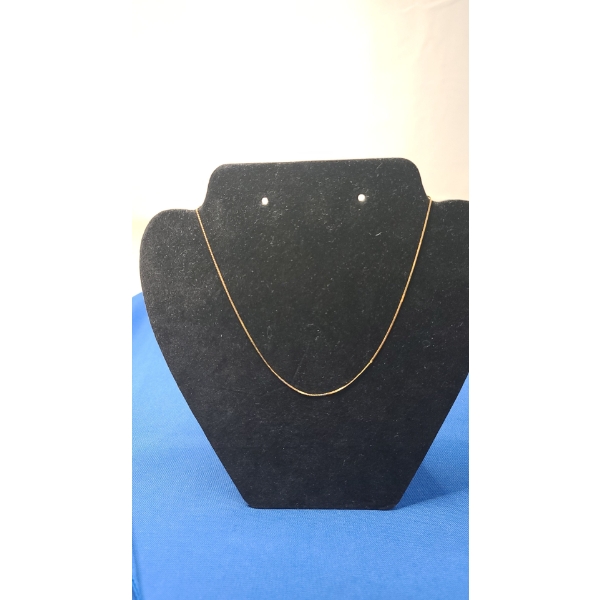 14K Gold Simple Chain - Weight: 1.2g