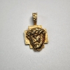Image 1 : 14K Yellow Gold Jesus Pendant - TW: 3.2g