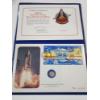 Image 3 : 10K Gold! 1981 Official First Day of Issue Columbia Space Shuttle Commem. 10K Gold Piece and Stamp