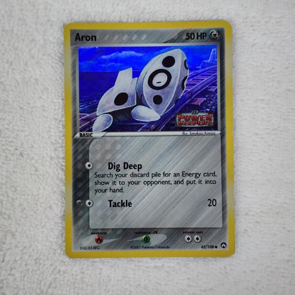 Aron 42/108 Holo Vintage Pokemon Trading Card ~ Ex Power Keepers