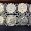 Image 4 : $100.00 Face Value of Assorted U.S. Kennedy Half Dollars - Comes With Coin Tube Storage Box